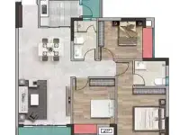 建面106平三房两厅