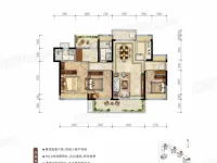 D户型3室2厅1厨2