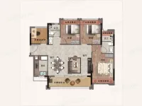 110㎡户型4室2厅