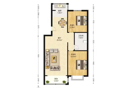 宏润花园 4室2厅2卫南北 精装