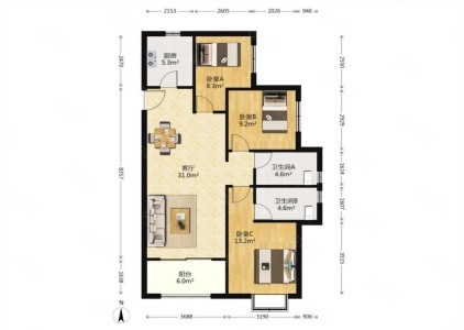 万达维多利亚湾（31-67号楼）