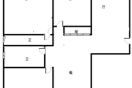 东方花园西区 3室2厅2卫南北 精装