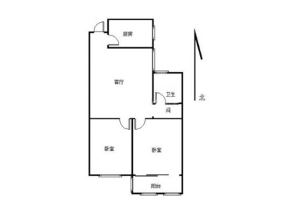东方龙城景福苑 2室1厅1卫 1500.0元/月 南北通透,性价比高