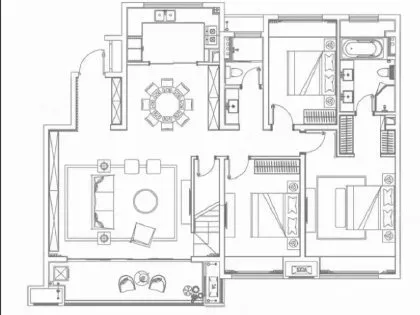 伟星政务壹号3房2厅2卫南北毛坯真实好房