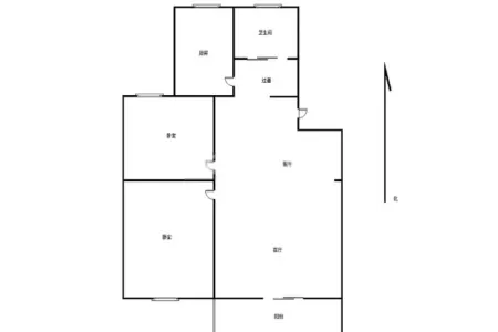 竹秀清苑2房2厅1卫南北毛坯真实好房