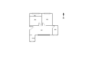 后黄果山光华宿舍 2室1厅1卫 75万元 采光充足