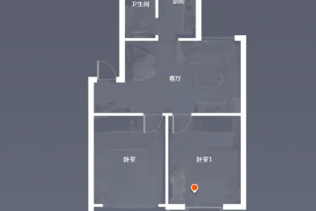 利民路2房2厅1卫南北精装真实好房