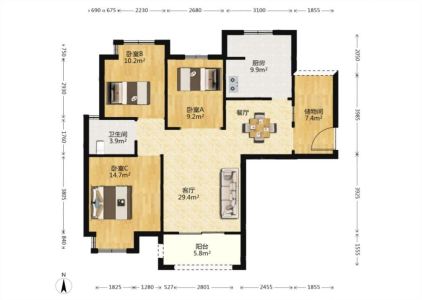 朝辉东方城一区