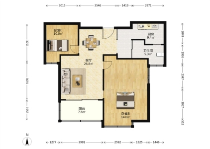 朝辉东方城二区