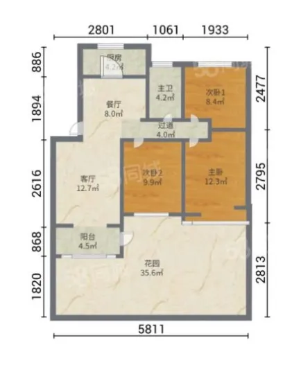 远洲玫瑰园3房2厅1卫南精装真实好房