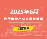 【指数】2025年6月达州楼市成交统计