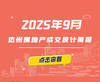 【指数】2025年9月達州楼市成交统计