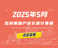 【指数】2025年5月达州楼市成交统计