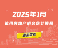 【指数】2025年1月达州楼市成交统计