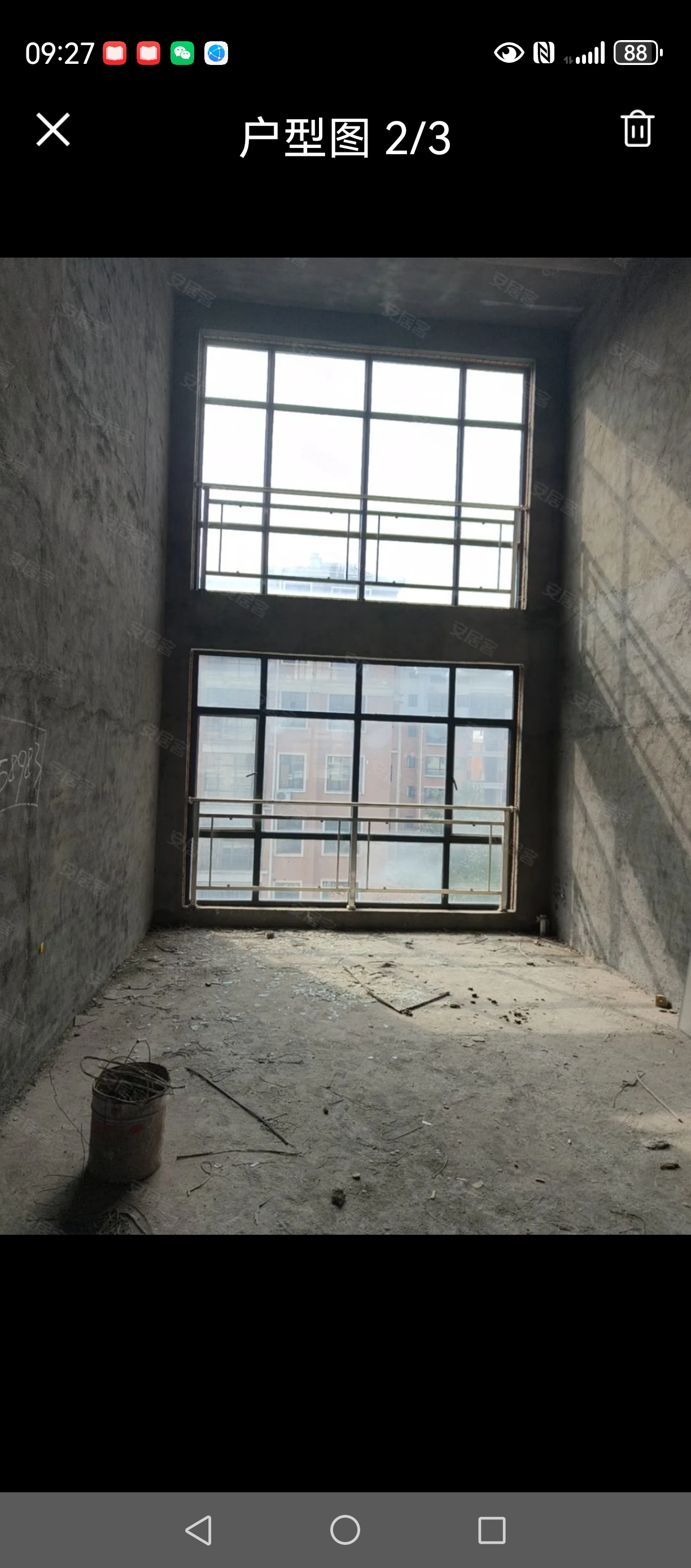 韶山佳苑 5 3室2厅2卫  毛坯 